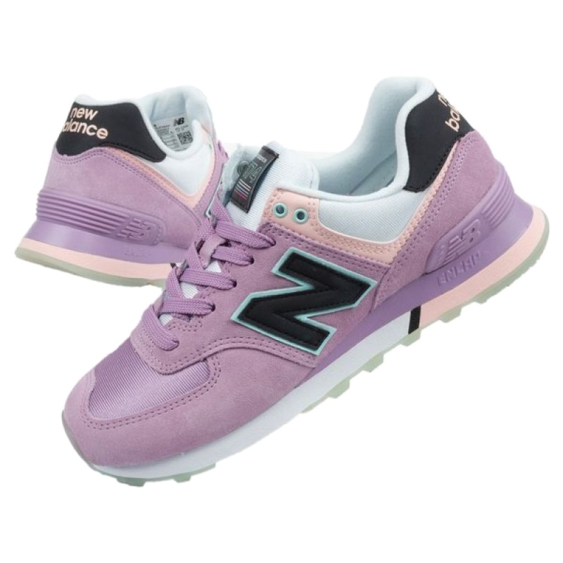 Buty New Balance WL574SAW fioletowe