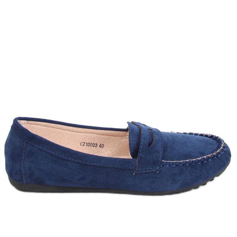 Mokasyny damskie Rello Blue granatowe