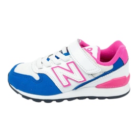 Buty New Balance Jr YV996DC białe niebieskie różowe