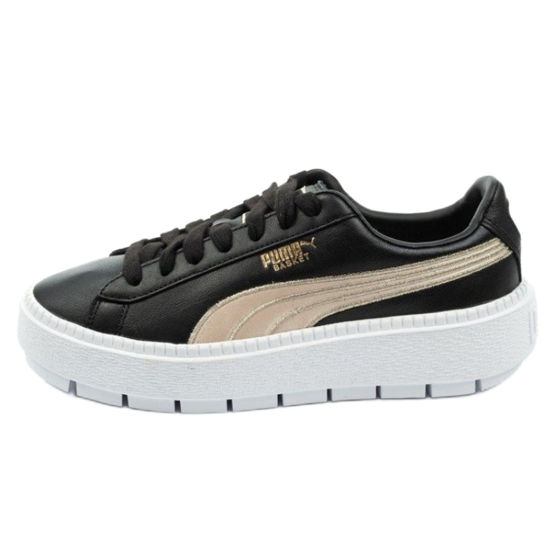 Buty Puma Suede Platform Trace W 367728 01 czarne złoty