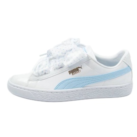 Buty Puma Basket Heart Stars W 367820 01 białe niebieskie