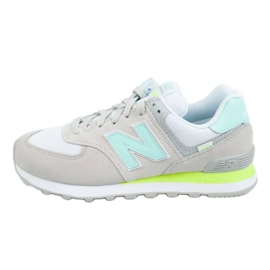Buty New Balance W WL574SS2 białe szare zielone