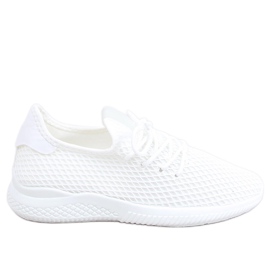 Buty sportowe skarpetkowe Utto White białe
