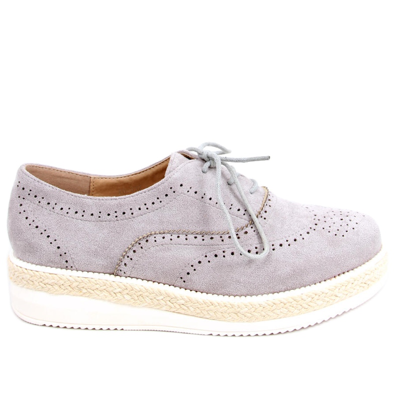 Półbuty damskie espadryle Apia Grey szare