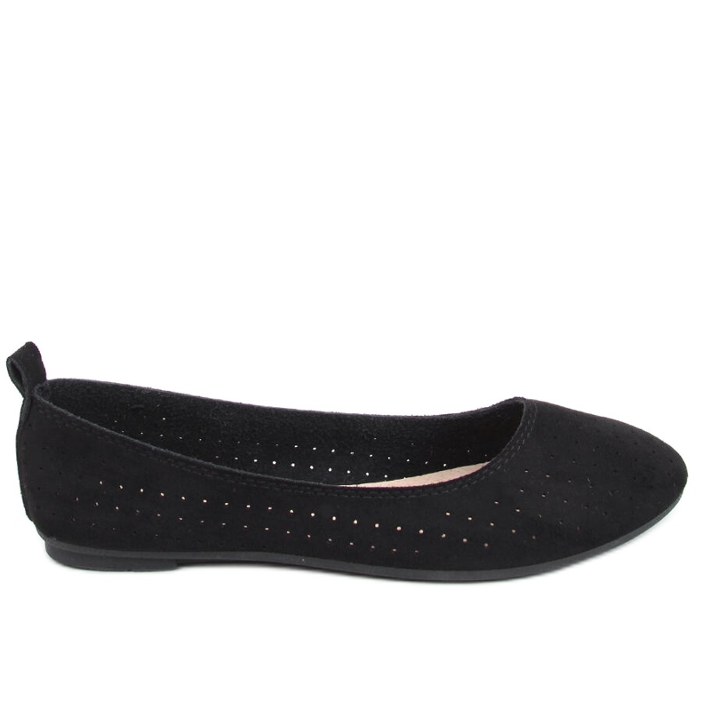 Baleriny ażurowe Ameli Black czarne