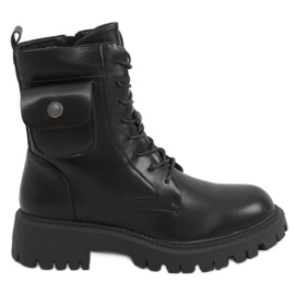 Workery z kieszonką Dakar Black czarne