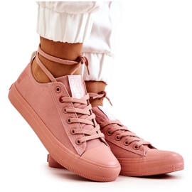 Niskie Tenisówki Big Star JJ274005 Ciemnoróżowe