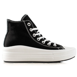 TRENDI Modne Trampki Na Platformie czarne