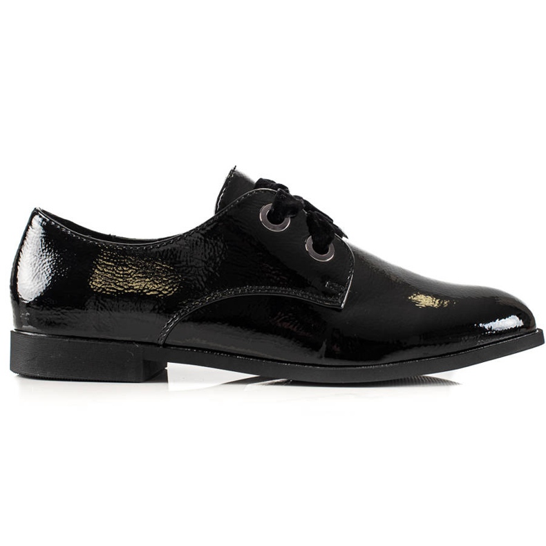 La.Fi Eleganckie sznurowane półbuty czarne