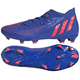 Buty piłkarskie adidas Predator Edge.3 Fg M GW2276 niebieskie błękity i granat