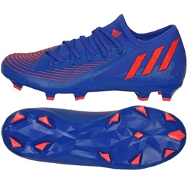 Buty piłkarskie adidas Predator Edge.3 L Fg M GW2280 niebieskie niebieskie