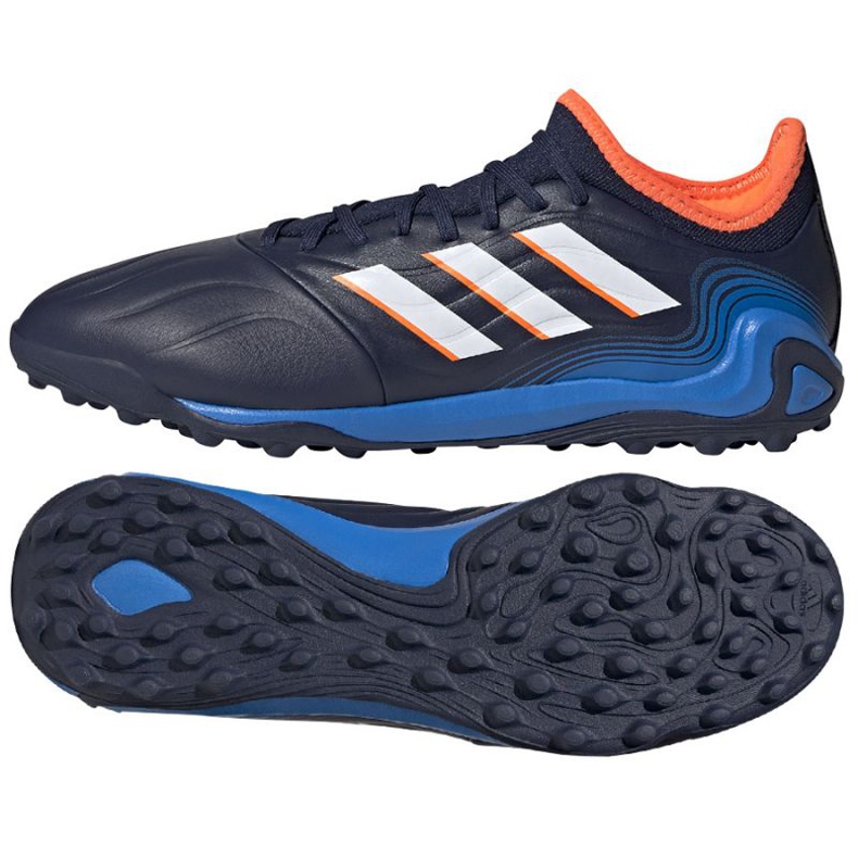 Buty piłkarskie adidas Copa Sense.3 Tf M GW4964 niebieskie niebieskie