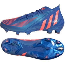 Buty piłkarskie adidas Predator Edge.1 Fg M H02932 niebieskie niebieskie