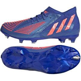 Buty piłkarskie adidas Predator Edge.1 Fg Jr GW2363 niebieskie niebieskie