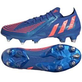 Buty piłkarskie adidas Predator Edge.1 L Sg M H02973 niebieskie niebieskie