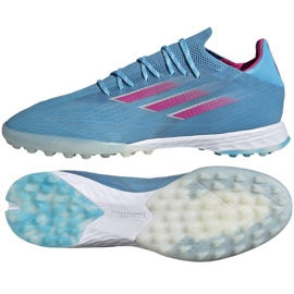 Buty piłkarskie adidas X Speedflow.1 Tf M GW7472 niebieskie niebieskie