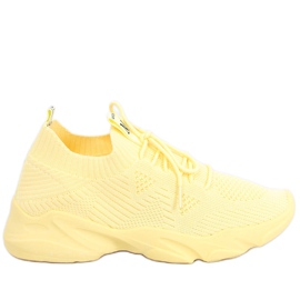 Buty sportowe skarpetkowe Fresto Yellow żółte