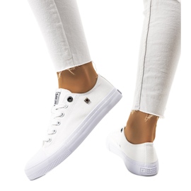 Białe trampki damskie Big Star AA274010