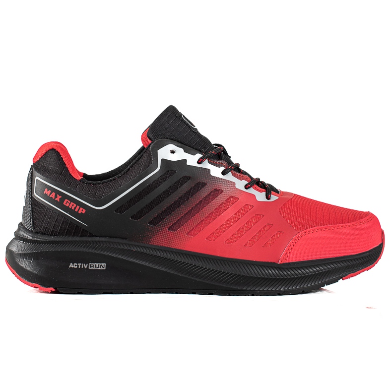 DK Męskie Buty Sportowe Na Platformie czarne czerwone