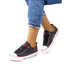 Czarne trampki damskie Big Star JJ274129