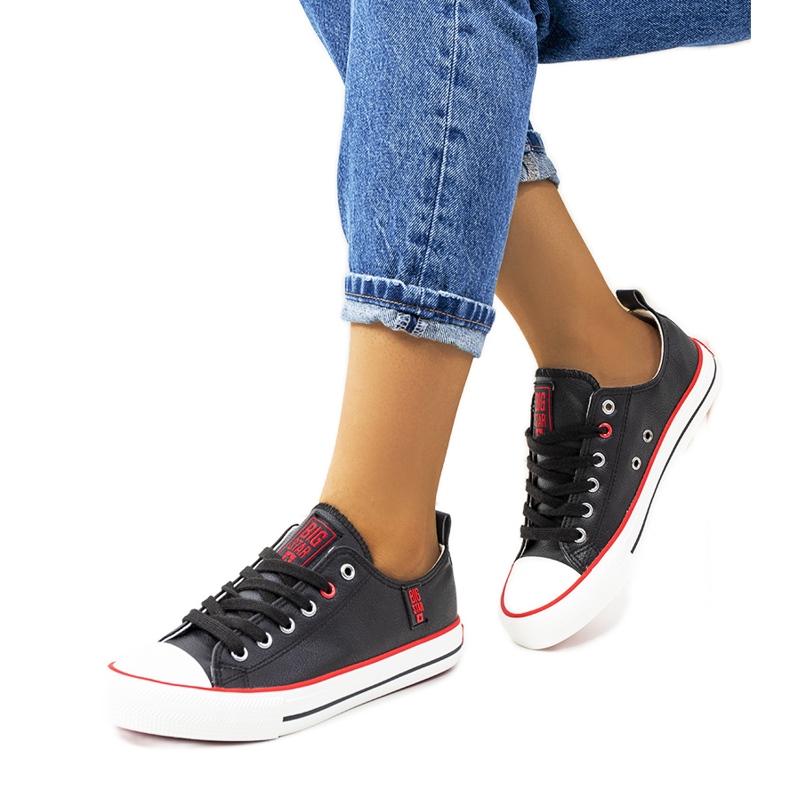 Czarne trampki damskie Big Star JJ274129