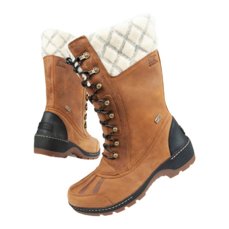 Buty zimowe Sorel W NL2984-224 brązowe