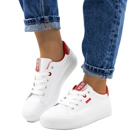 Białe trampki damskie Big Star EE274311