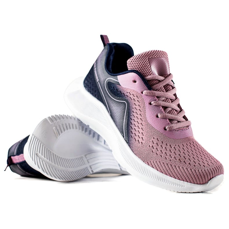 TRENDI Stylowe Sportowe Sneakersy fioletowe różowe