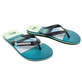 Japonki Quiksilver W AQBL100235-XKGS czarne niebieskie zielone