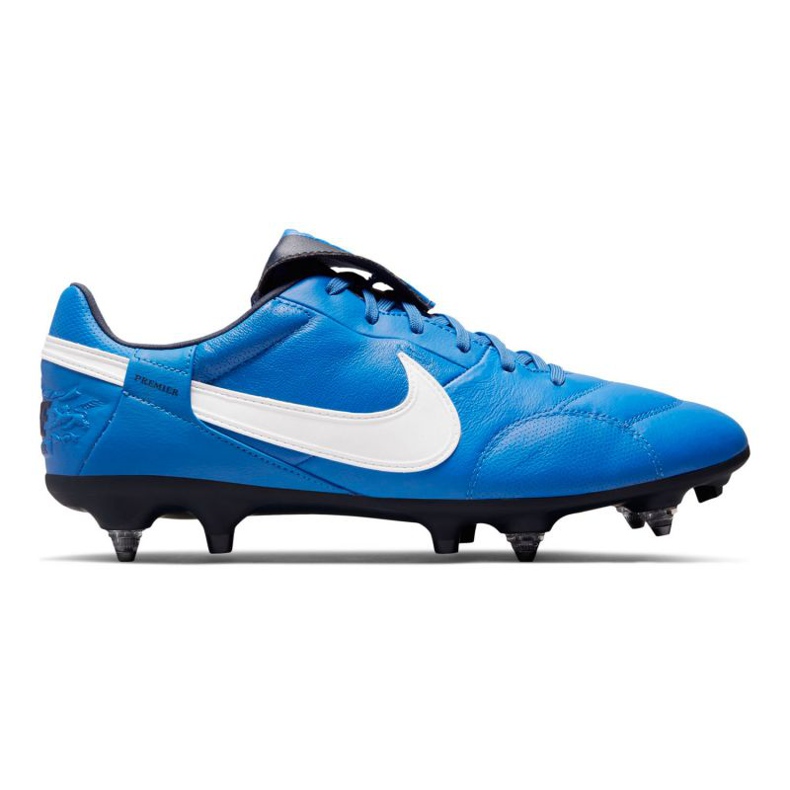 Buty piłkarskie Nike Premier 3 SG-Pro Anti-Clog Traction M AT5890-414 niebieskie niebieskie