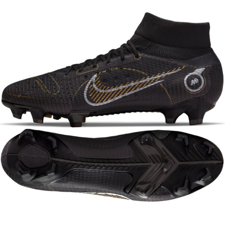 Buty piłkarskie Nike Mercurial Superfly 8 Pro Fg M DJ2848 007 czarne czarne