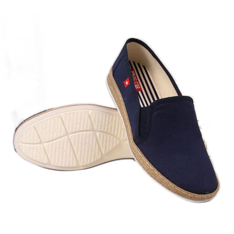 Espadryle slip on Big Star W FF276036 granatowe