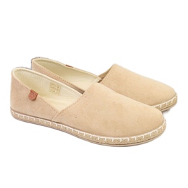 Espadryle z wycięciami News W EVE270B beżowe