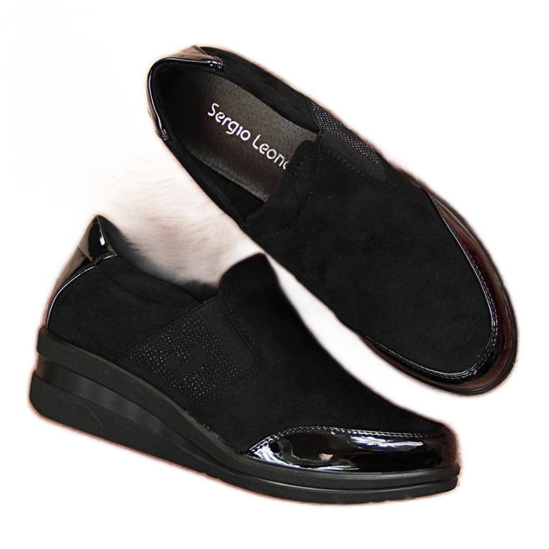 Półbuty Sergio Leone W SK222B czarne