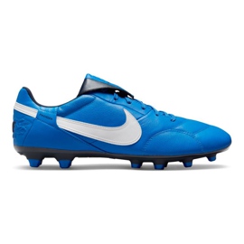 Buty piłkarskie Nike Premier 3 Fg M AT5889-414 niebieskie niebieskie