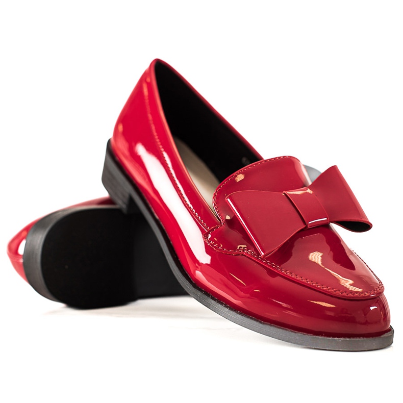 Goodin Czerwone Półbuty Z Eko Skóry