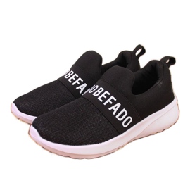 Buty sportowe slip on Befado Jr BEF26B czarne