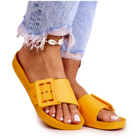 Klapki Damskie Big Star z Klamrą FF274A393 Pomarańczowe