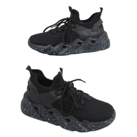 Buty sportowe skarpetkowe Indu Black czarne