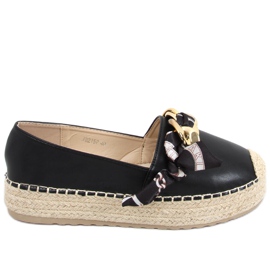 Espadryle damskie Avril Black czarne