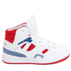 Buty sportowe za kostkę Pall White Red białe czerwone niebieskie