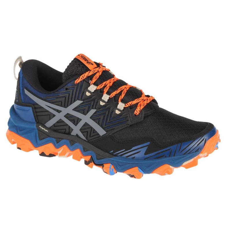 Buty Asics Gel-FujiTrabuco 8 M 1011A668-400 czarne niebieskie pomarańczowe szare