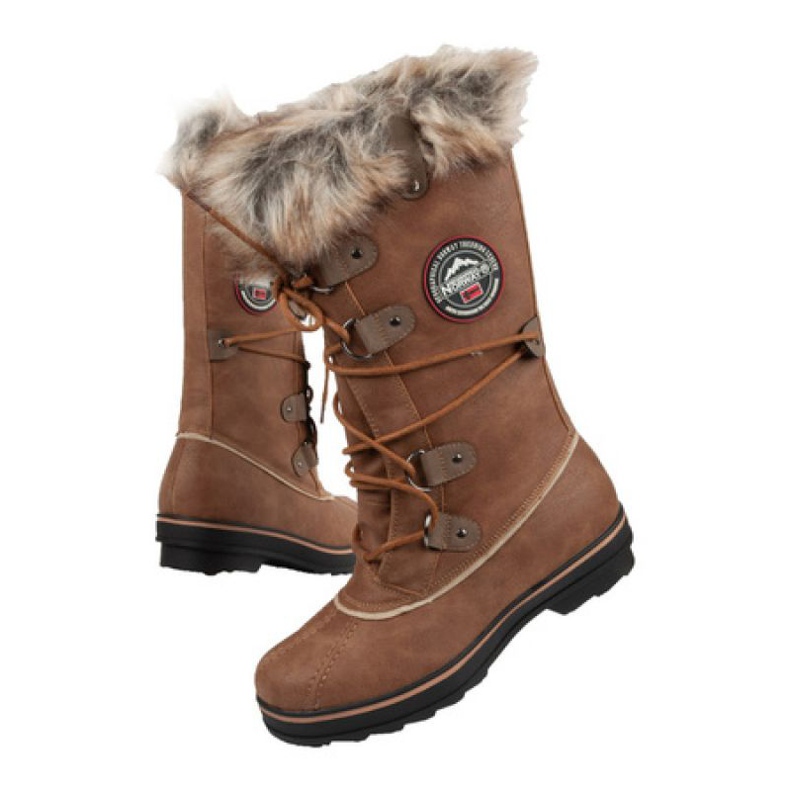 Buty Geographical Norway W Cecilia Beige brązowe