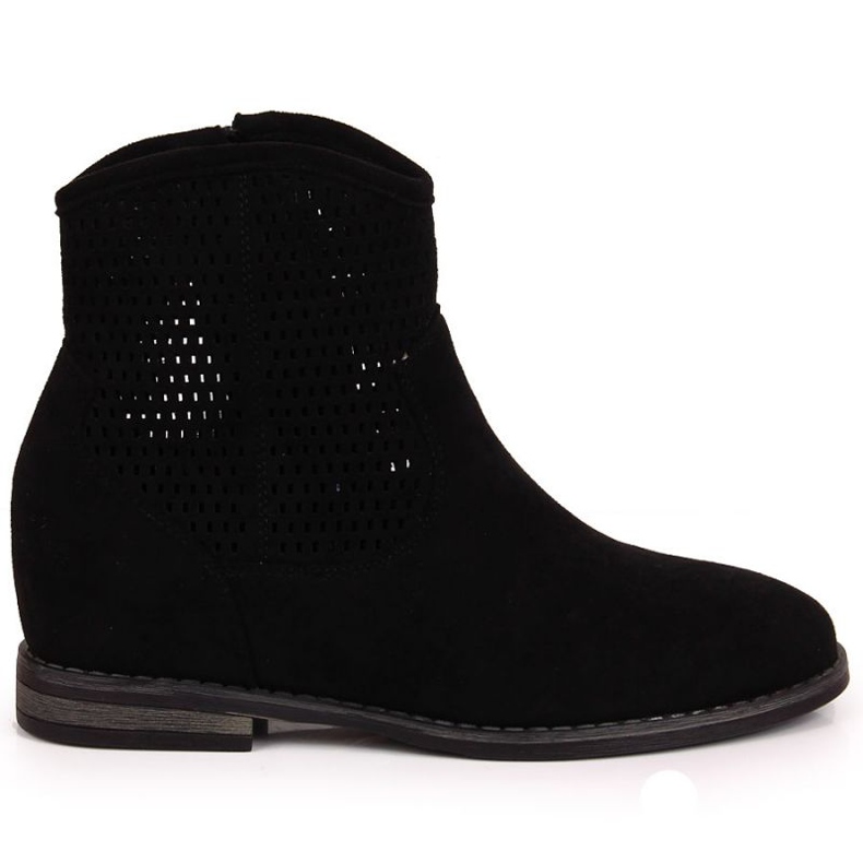 Botki ażurowe S.Barski W OLI141A czarne