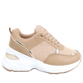 Buty sportowe na ukrytym koturnie Dafne Khaki