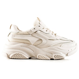 Seastar Modne Sneakersy Z Siateczką beżowy