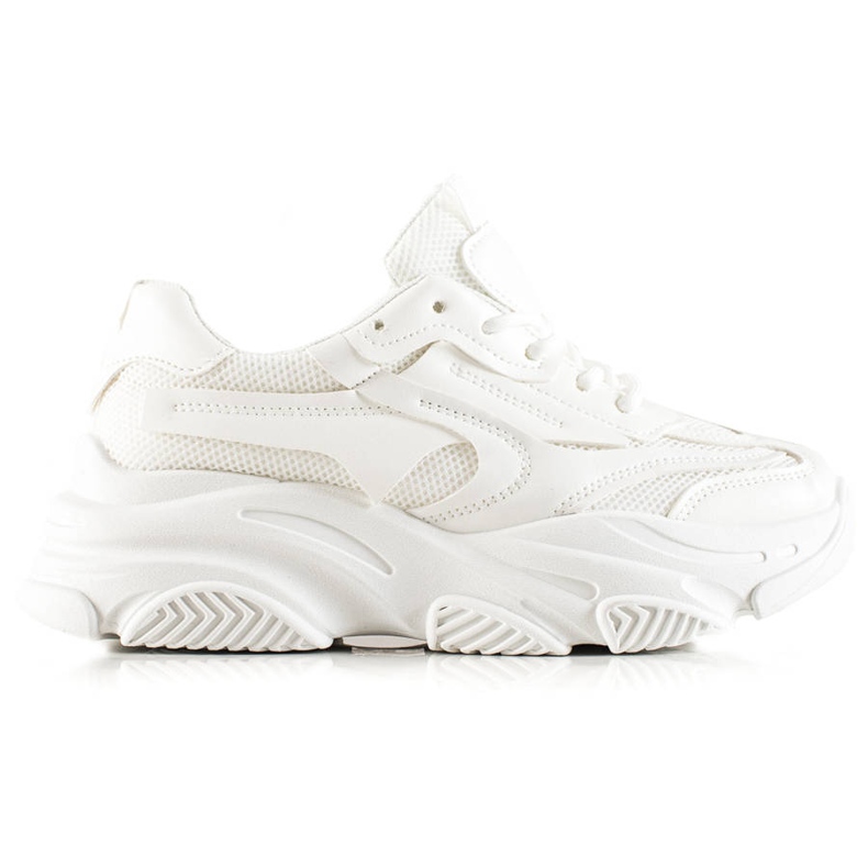 Seastar Modne Sneakersy Z Siateczką białe