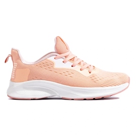 Wiązane Buty Sportowe pomarańczowe