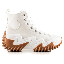 TRENDI Białe Trampki Sneakersy Fashion