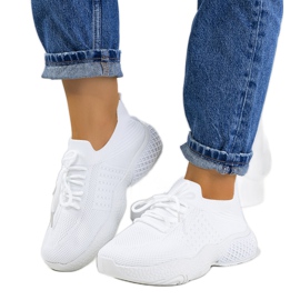 Białe sneakersy sportowe Donatil